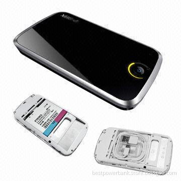 Emergency Power Banks, 5,200mAh Capacity with Universal Battery Charger Function, White, Pink/Black